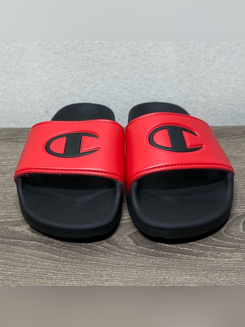 CHAMPION Youth Red Slipper Slides Size 13Y